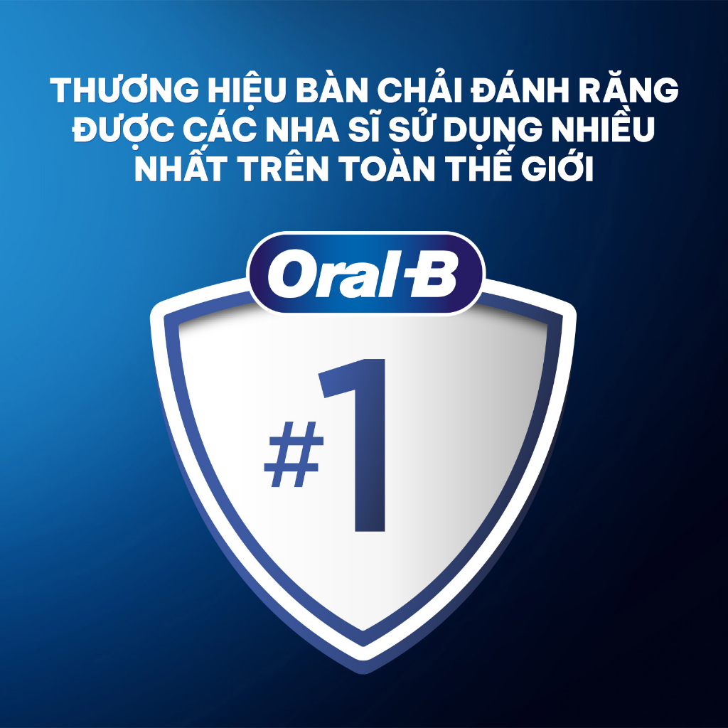 COMBO Bàn chải đánh răng điện Oral-B Vitality CrossAction Blue D12.513 và 2 Đầu bàn chải Oral-B Precision Clean