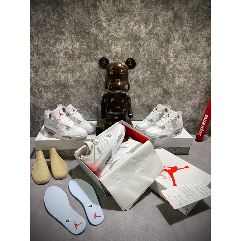 GIẦY SNEAKERS Air Jordan 4 Retro 'White Oreo Best quality full box
