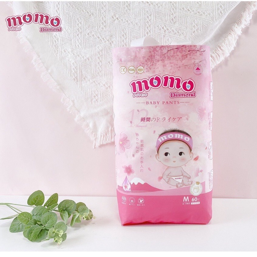 Tã Bỉm Momo Diamond đủ size S64/M62/M60/L54/XL50/XXL48/XXXL46