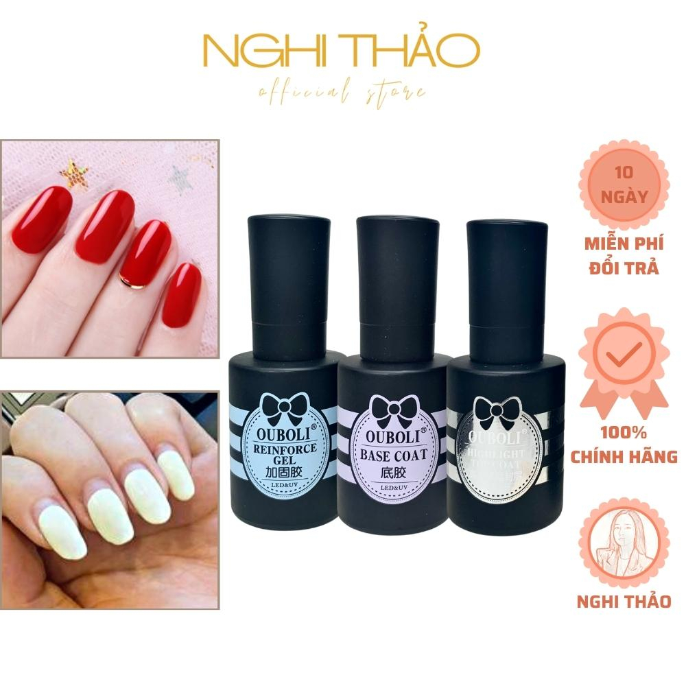 Base top cứng móng OUBOLI chính hãng 20ml NGHI THẢO