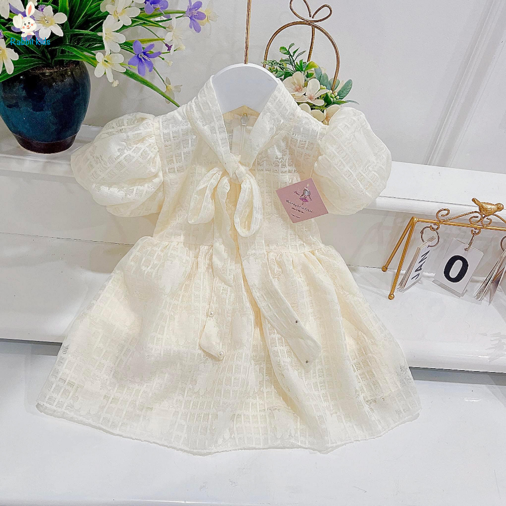 Đầm Công Chúa Cho Bé💝FREESHIP💝 Rabbit Kids -Váy Size Đại Bé Gái 8-40kg Đi Học Ren Chun Mềm Mại