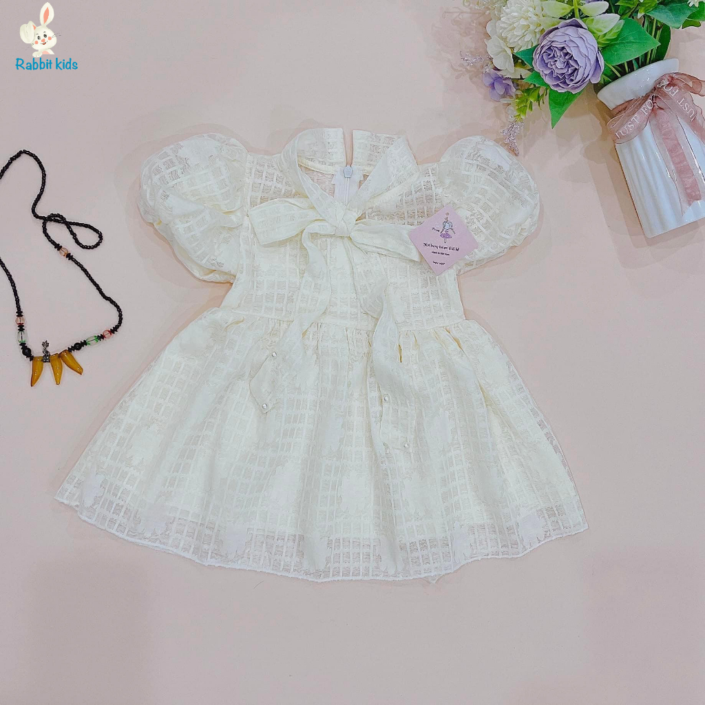Đầm Công Chúa Cho Bé💝FREESHIP💝 Rabbit Kids -Váy Size Đại Bé Gái 8-40kg Đi Học Ren Chun Mềm Mại