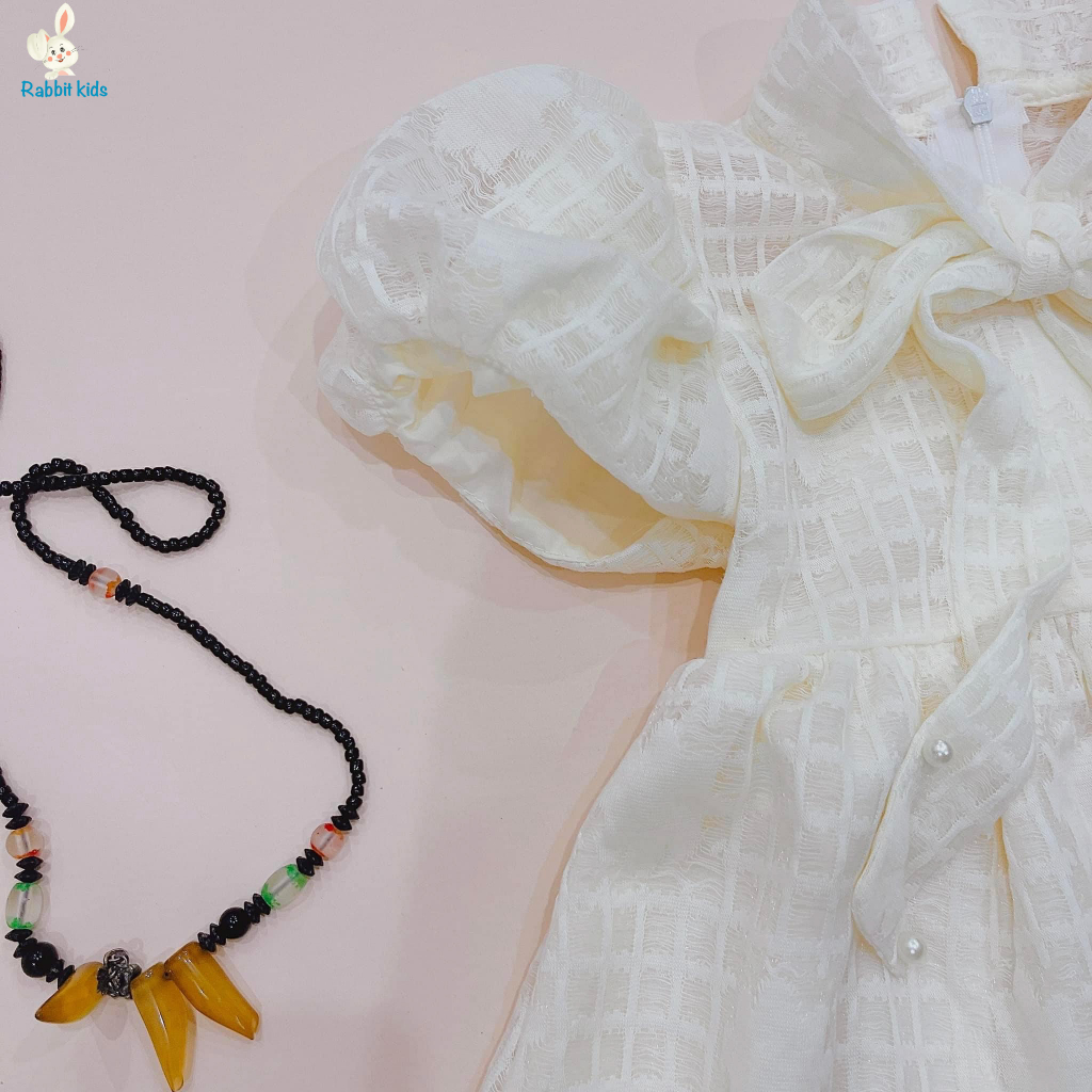 Đầm Công Chúa Cho Bé💝FREESHIP💝 Rabbit Kids -Váy Size Đại Bé Gái 8-40kg Đi Học Ren Chun Mềm Mại