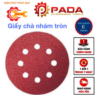 Hộp 100 tờ giấy chà nhám tròn đường kính 125mm-180mm-230m-Độ nhám từ P40 đến P240