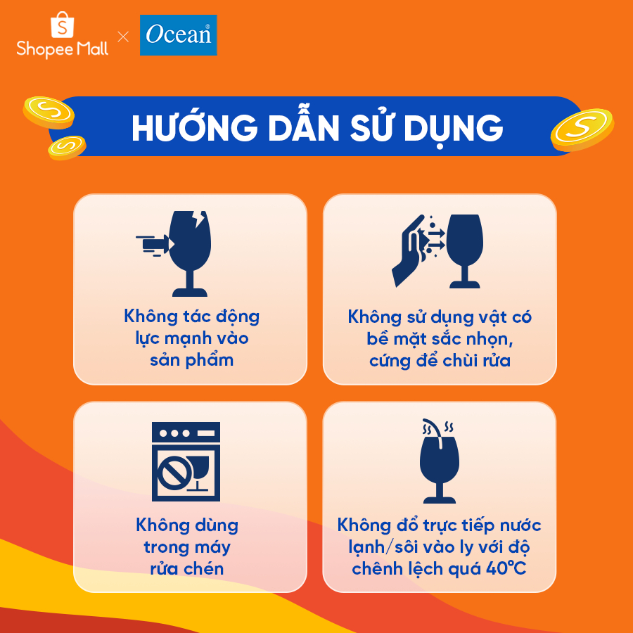 Bộ 6 ly rượu Classic Brandy 255ml - Chính Hãng