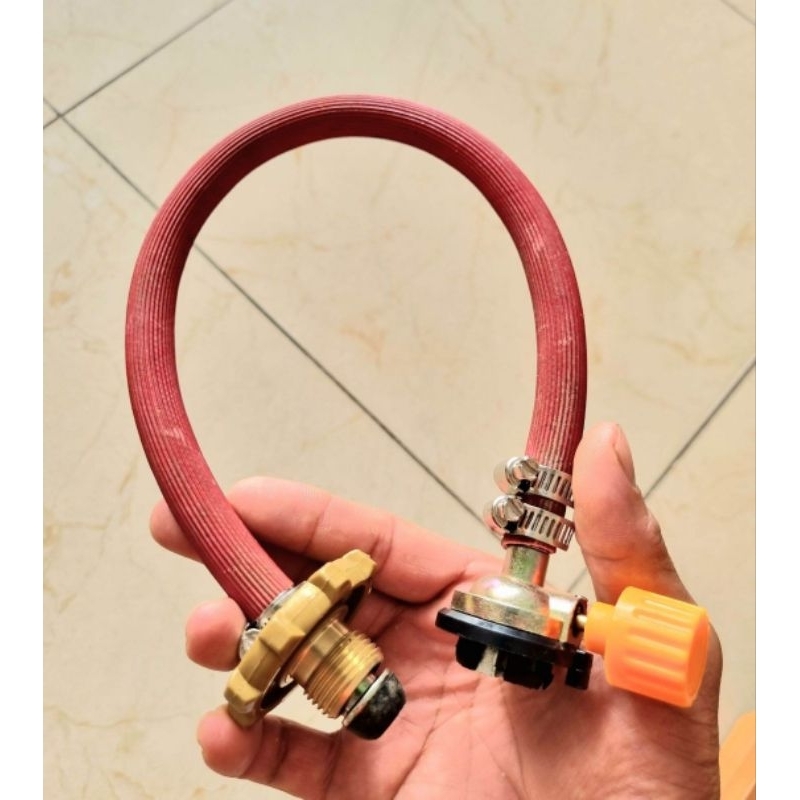 Nạp bình gas du lịch, bình mini loại dây mềm