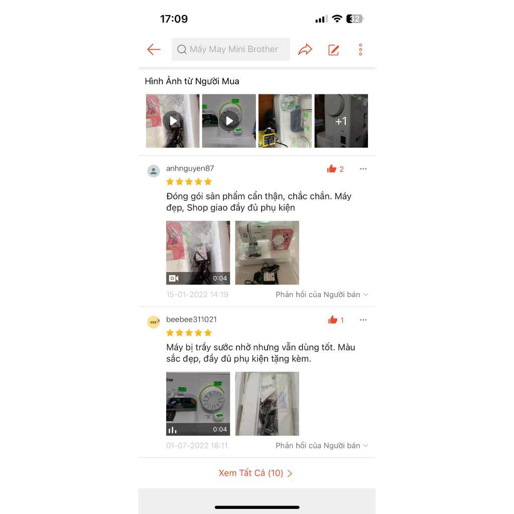 Máy may Nhật Bản Brother mini