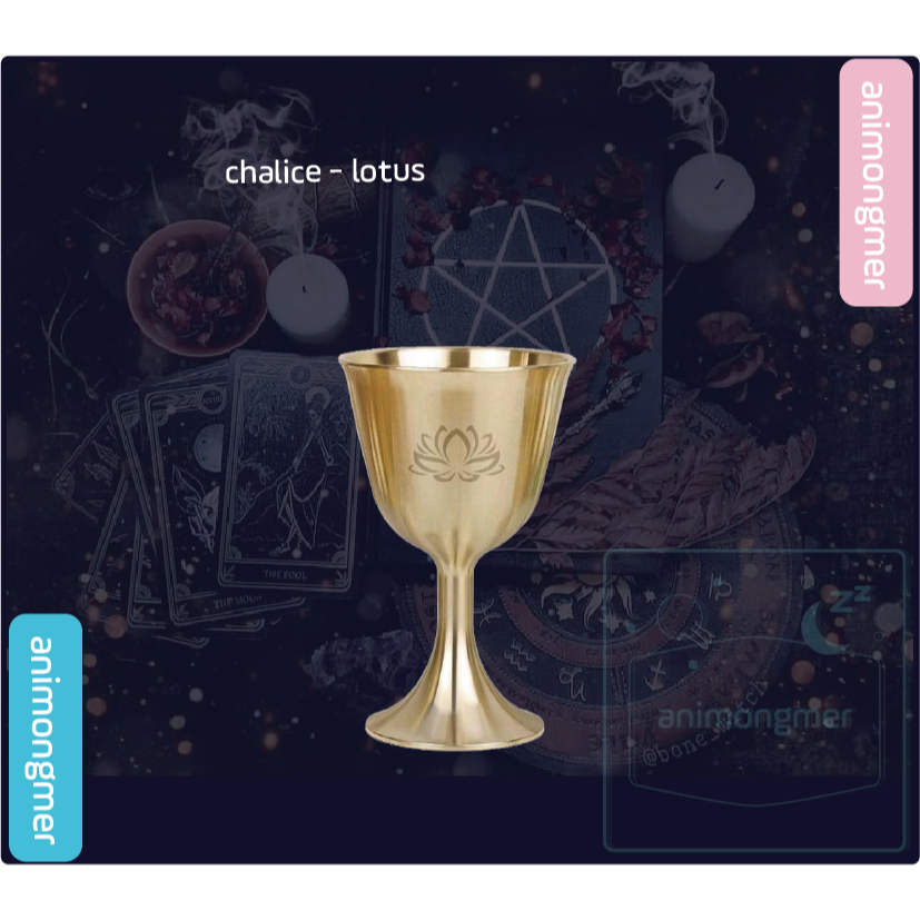 Chén thánh wicca đạo cụ dùng cho ritual, tarot
