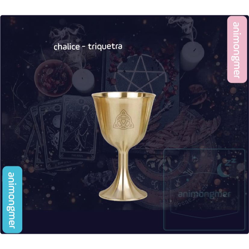 Chén thánh wicca đạo cụ dùng cho ritual, tarot