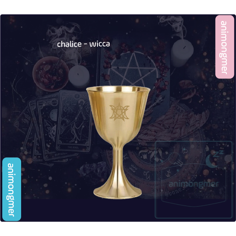 Chén thánh wicca đạo cụ dùng cho ritual, tarot