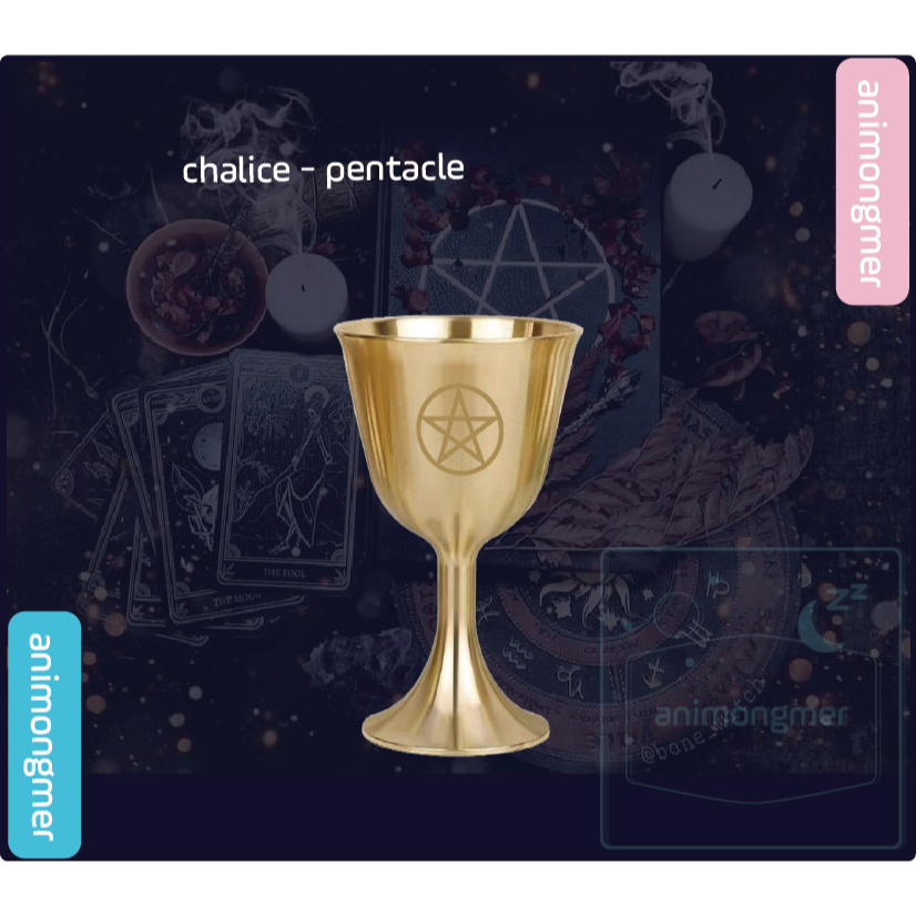 Chén thánh wicca đạo cụ dùng cho ritual, tarot