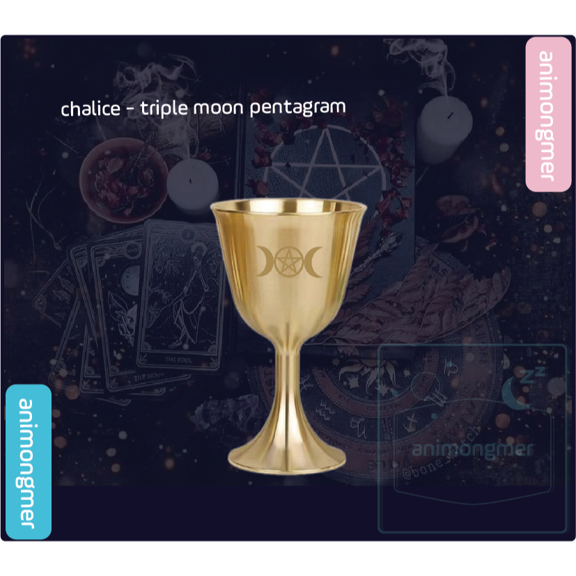 Chén thánh wicca đạo cụ dùng cho ritual, tarot