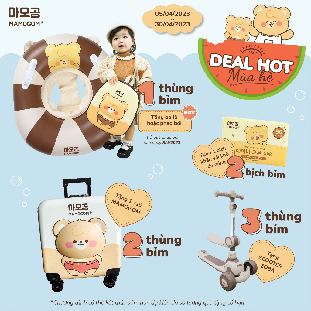 Bỉm hữu cơ MAMOGOM công nghệ Hàn dán/quần đủ size S62/M52/M48/L44/XL40/XXL38 cho bé sơ sinh Mamogo
