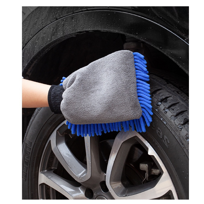 Găng tay rửa xe ô tô mềm mịn, tiện lợi. Găng tay lau chùi xe hơi, xe máy, nột thất