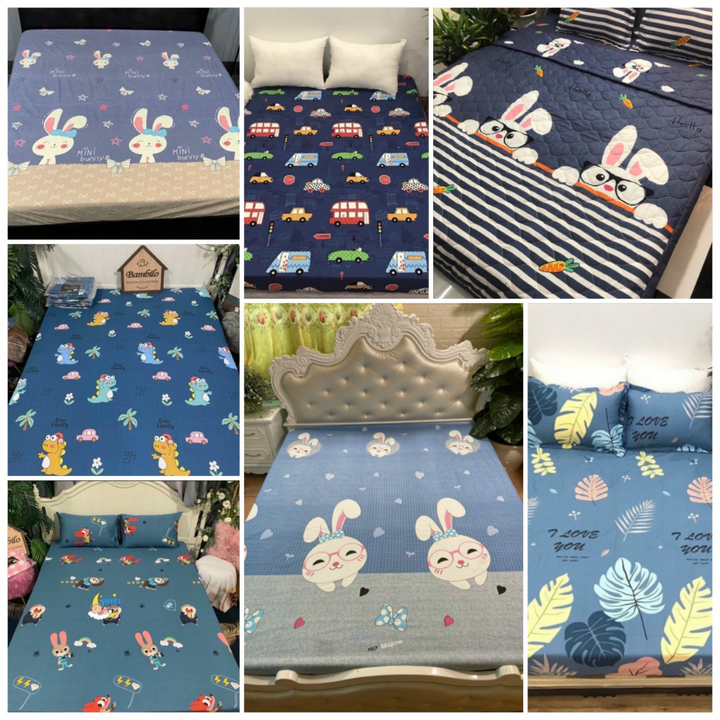 Ga chống thấm Cotton cao cấp nằm trực tiếp thoáng mát thấm hút mồ hôi kích thước 1M6, 1M8, 2M2