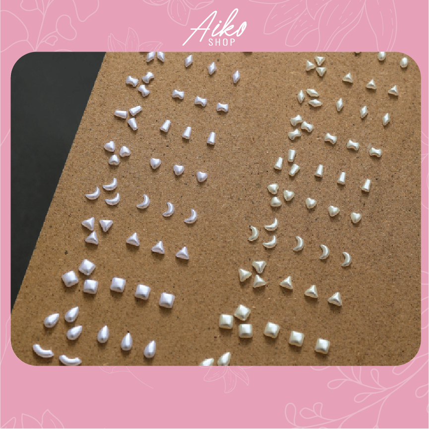 Charm phụ kiện 𝘯𝘨ọ𝘤 𝘵𝘳𝘢𝘪 đính nail, DIY set 50 cái