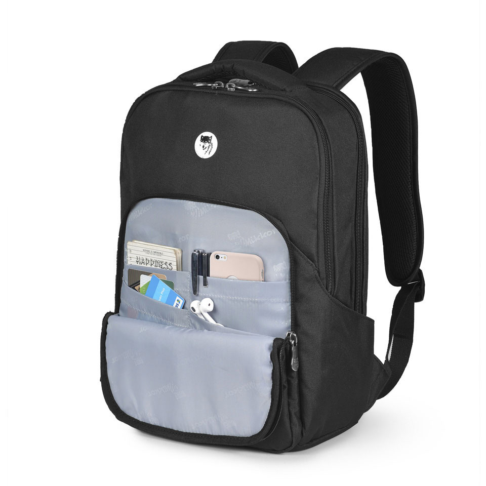 Balo Laptop Mikkor The Maddox Chất Liệu Polyester Chống Nước Vừa LapTop 15.6 Inch