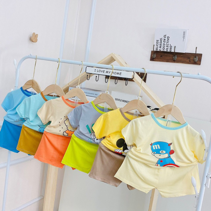 bộ minkymom bé trai/bé gái thanh lý lẻ size giá tốt khi mua từ 3 bộ