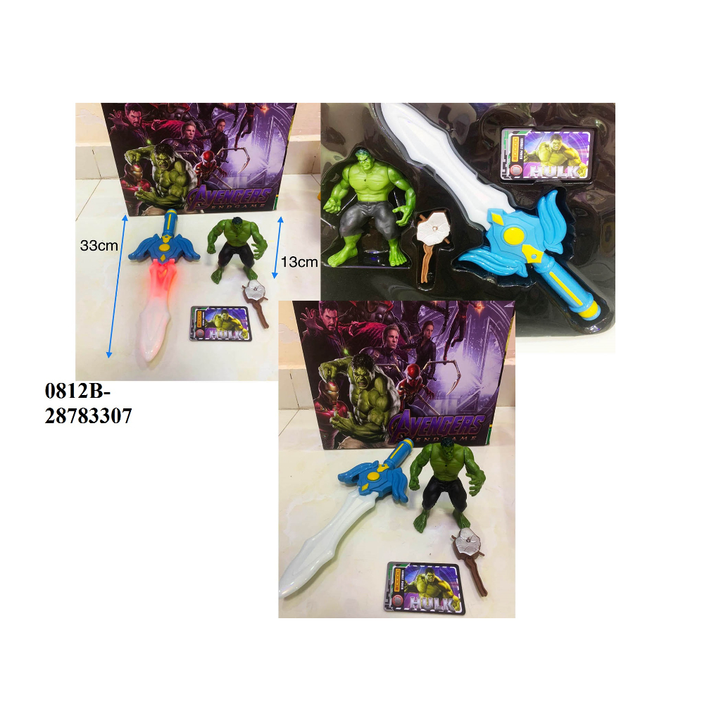 Đồ Chơi Mô Hình Siêu Anh Hùng Marvel Người Khổng Lồ Xanh Hulk Cao 25cm