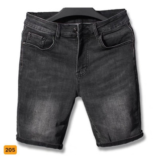 Quần short jean nam màu đen chất bò - quần bò lửng nam co giãn thời trang cao cấp Luty_shop90 ms225