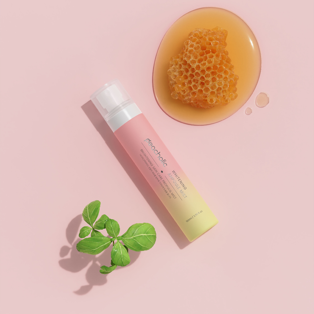 Xịt khoáng trắng da Peacholic Whitening Ampoule Mist 100ml