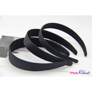 Bờm tóc / Cài tóc bọc lụa màu đen 4 cỡ: 1.5cm-2cm-2.5cm-3cm, phụ kiện tóc, phụ kiện thời trang