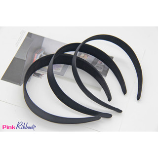Bờm tóc / Cài tóc bọc lụa màu đen 4 cỡ: 1.5cm-2cm-2.5cm-3cm, phụ kiện tóc, phụ kiện thời trang
