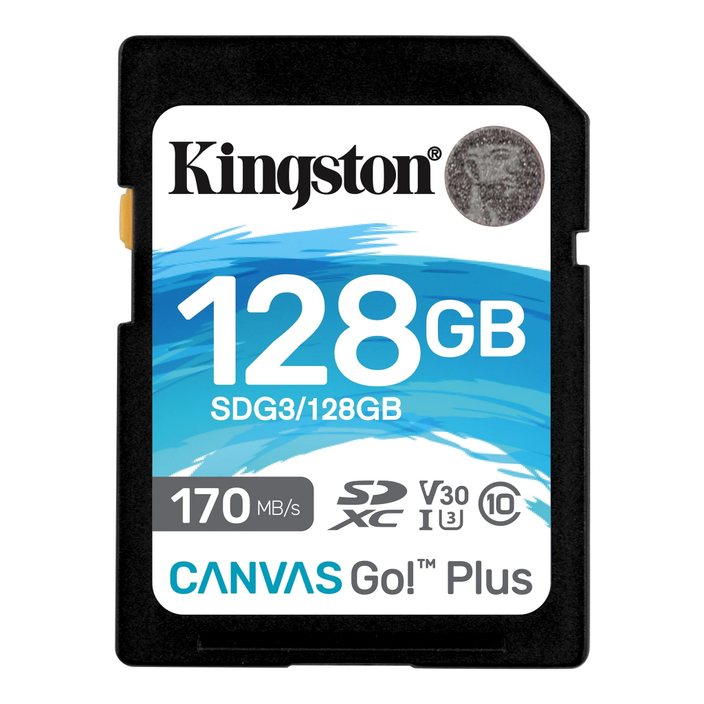 Thẻ Nhớ Máy Ảnh Tốc Độ Cao 170Mb/s Kingston 64Gb/128Gb/256Gb CANVAS GO PLUS SDG3  - Thẻ Nhớ SD Chính hãng BH 5 Năm