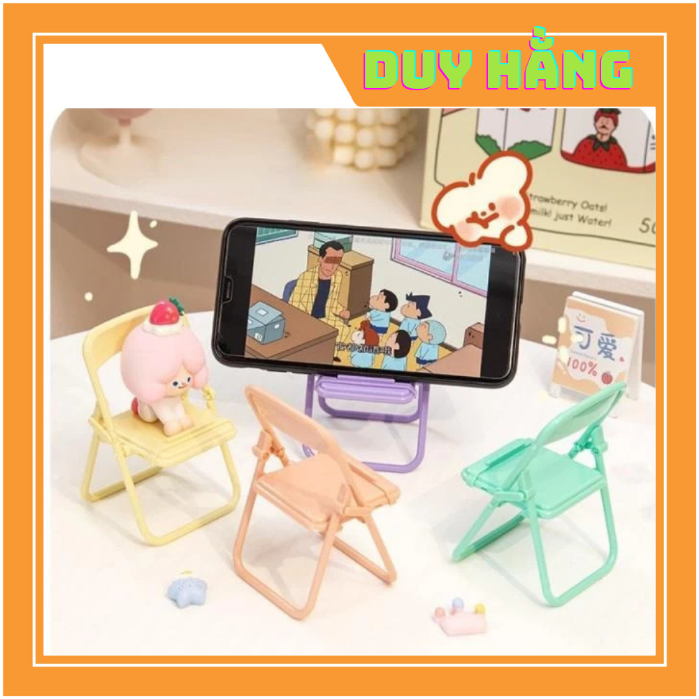Giá Đỡ Điện Thoại Hình Ghế, Kệ Để Điện Thoại Xem Phim Gấp Gọn Siêu Cute , Siêu dễ thương