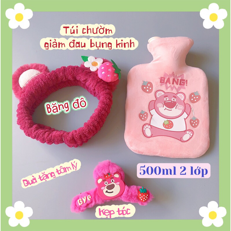 Combo túi chườm - cài tóc - kẹp tóc cần thơ. Ship hoả tốc