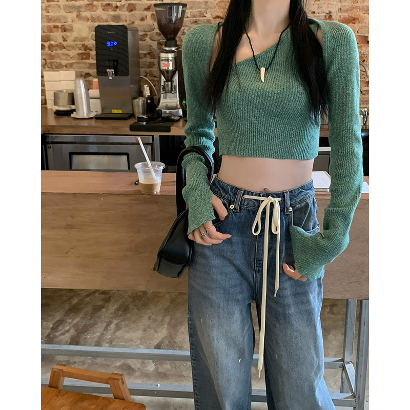 Quần Jean Nữ Denim Hàn Quốc, Quần Jean Ống Rộng Dáng Suông Lưng Cao Có Dây Rút Phong Cách Hàn Dễ Phối Đồ Cực Đẹp