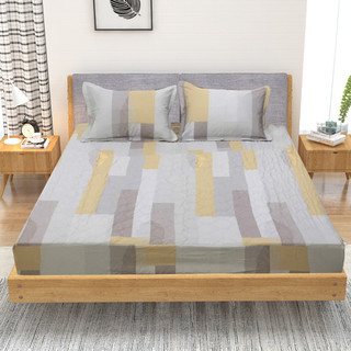 ✔️ bộ ga gối 1m5x1m9m, ga chun chần bông - dòng basic - chất cotton - sông hồng chính hãng- mẫu mã chất lượng bền đẹp.