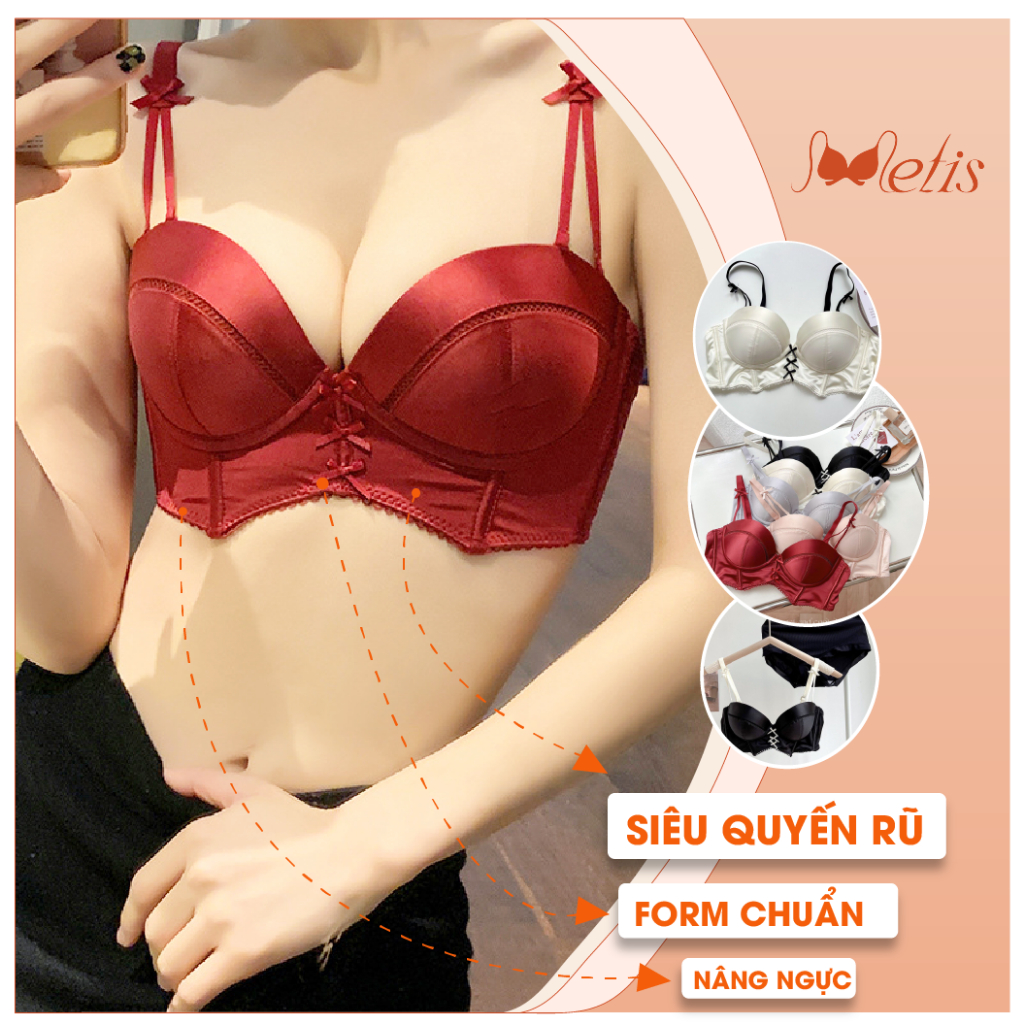 Áo bra sexy nữ có gọng mút mỏng mềm mịn cao cấp Metis ôm ngực QPA57