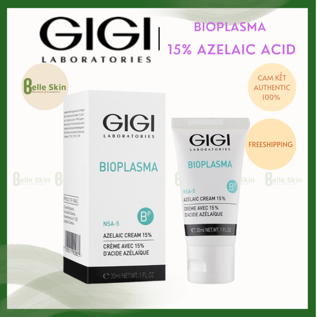 Kem dưỡng GIGI Bioplasma Azelaic Cream 15% - Giảm Thâm, Mụn