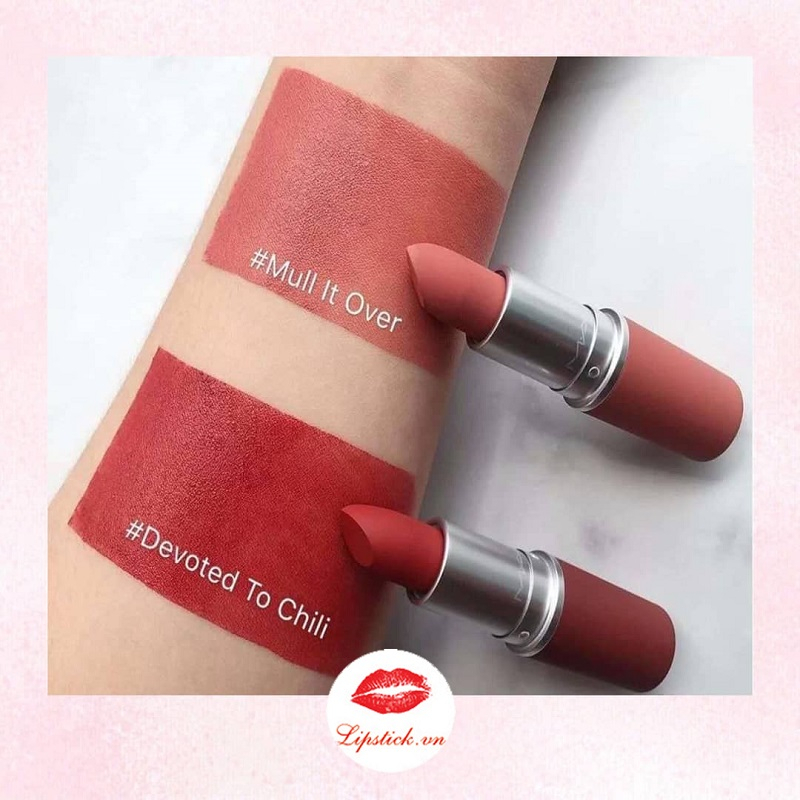 Son Mac chính hãng màu Chili 602, Devoted to Chili 316, Mull it Over 314 Limited vỏ đỏ bản giới hạn