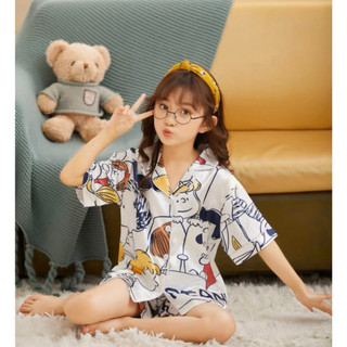 Sét bộ pijama bé gái in hình búp bê