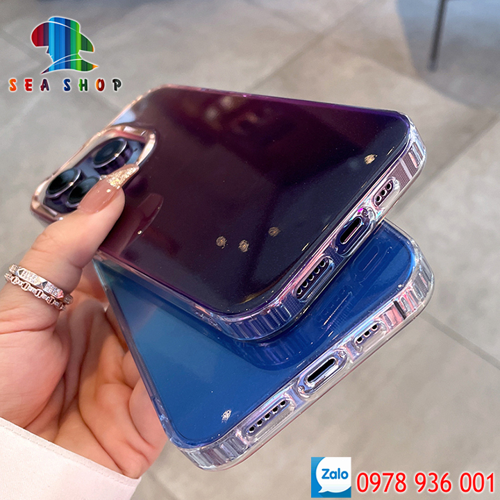 Ốp lưng iPhone 13 Pro Max sang chảnh, Kim tuyến lấp lánh-Viền dẻo-Lưng bằng nhựa cứng chịu lực, Phù hợp với iP màu tốii