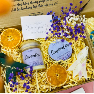 Set quà quà tặng nến thơm tinh dầu hương lanvender tặng sinh nhật valentine bạn gái bạn trai ý nghĩa _ onatree
