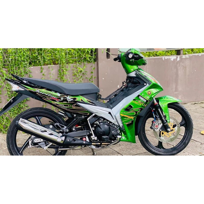 Tem xe Ex 2010 xanh đen viền vàng siêu đẹp, cá tính