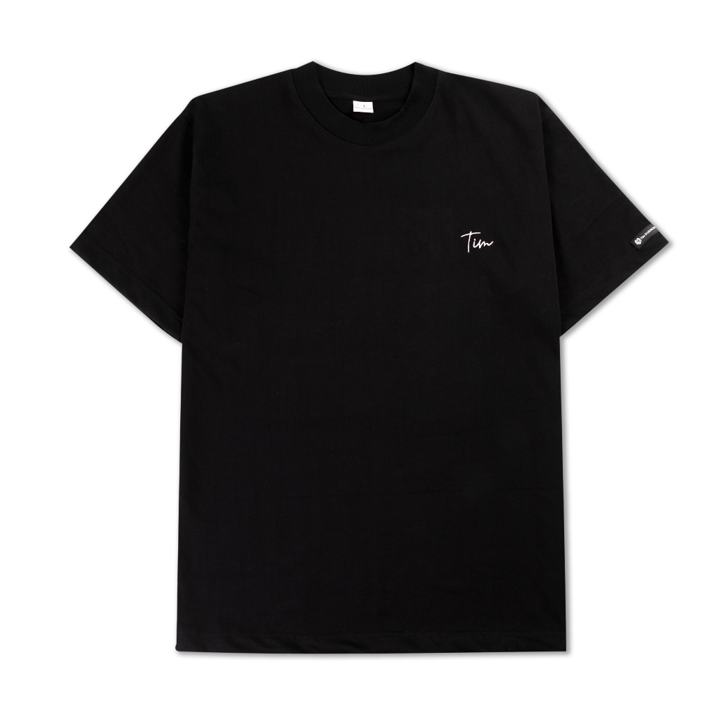 Áo Thun TIM FASHION Cổ Tròn Form Rộng - Áo Phông Unisex Thêu Xù 100% Cotton
