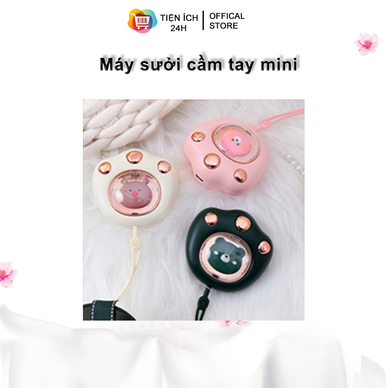 Máy sưởi mini cầm tay, máy sưởi nhỏ gọn, massage sưởi ấm tay 1-4 giờ