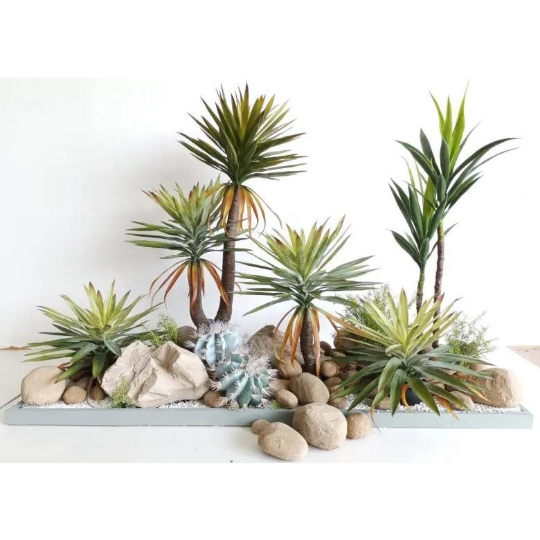 Cây Phát tài núi cao su, Cây giả decor nhà cửa nội thất