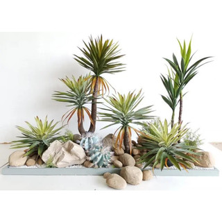 Cây Phát tài núi cao su, Cây giả decor nhà cửa nội thất