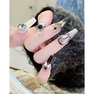 charm hoa hồng đen, trắng trang trí móng