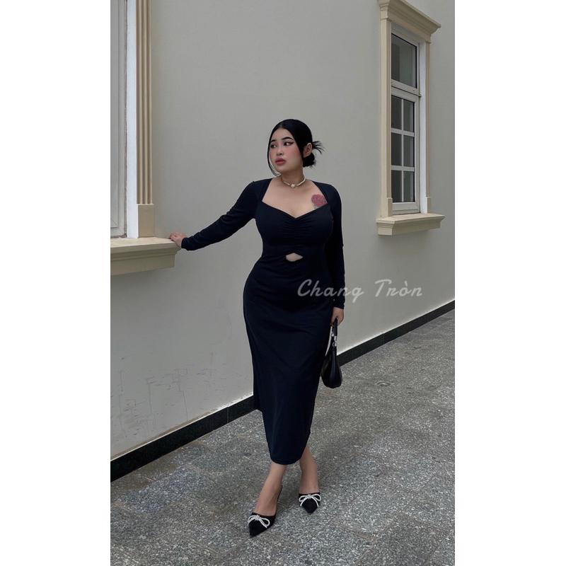 | Chang Tròn | Đầm Tiệc Nhún Ngực Bigsize