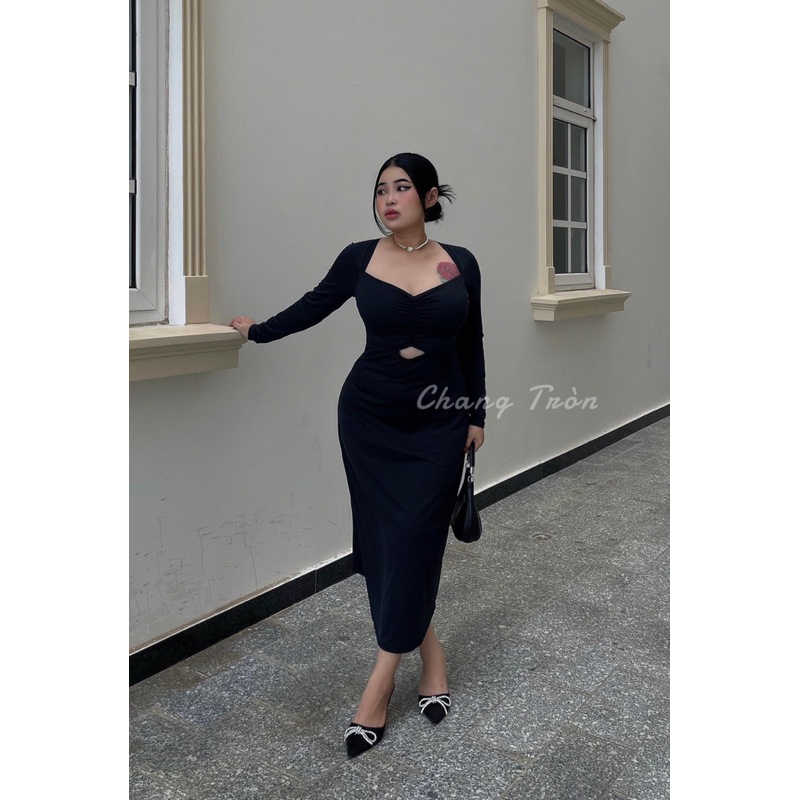 | Chang Tròn | Đầm Tiệc Nhún Ngực Bigsize