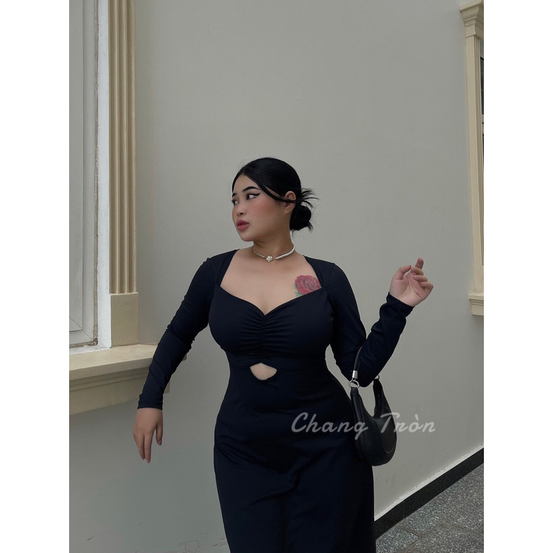 | Chang Tròn | Đầm Tiệc Nhún Ngực Bigsize
