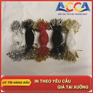 Dây dù treo tag mác đầu kim băng -dây xâu mác-dây treo thẻ bài quần áo-dây gắn tag quần áo