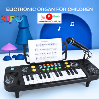 Đàn piano có mic đàn organ nhiều chế độ nhạc có micro đồ chơi âm nhạc phát triển tư duy kĩ năng quà tặng cho bé