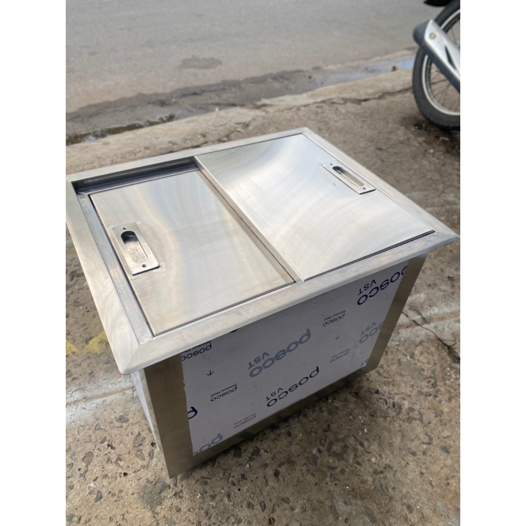 Thùng đá 3 lớp inox - thùng đá âm bàn cho quầy Bar hot 2023